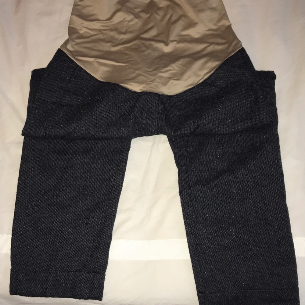 Maternity Gray Tweed Cropped pants